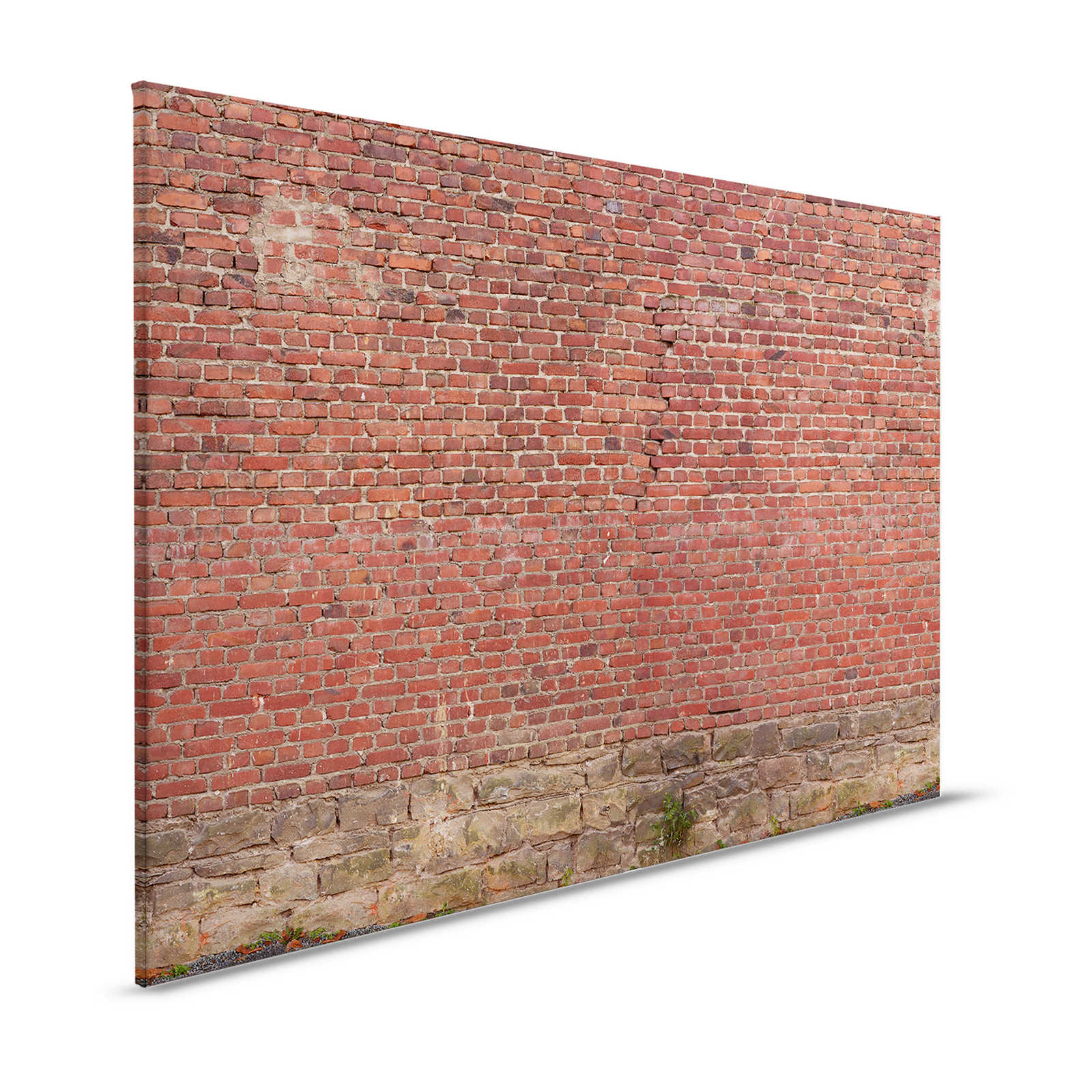 Red Brick Wall Canvas Painting - 1.20 m x 0.80 m
