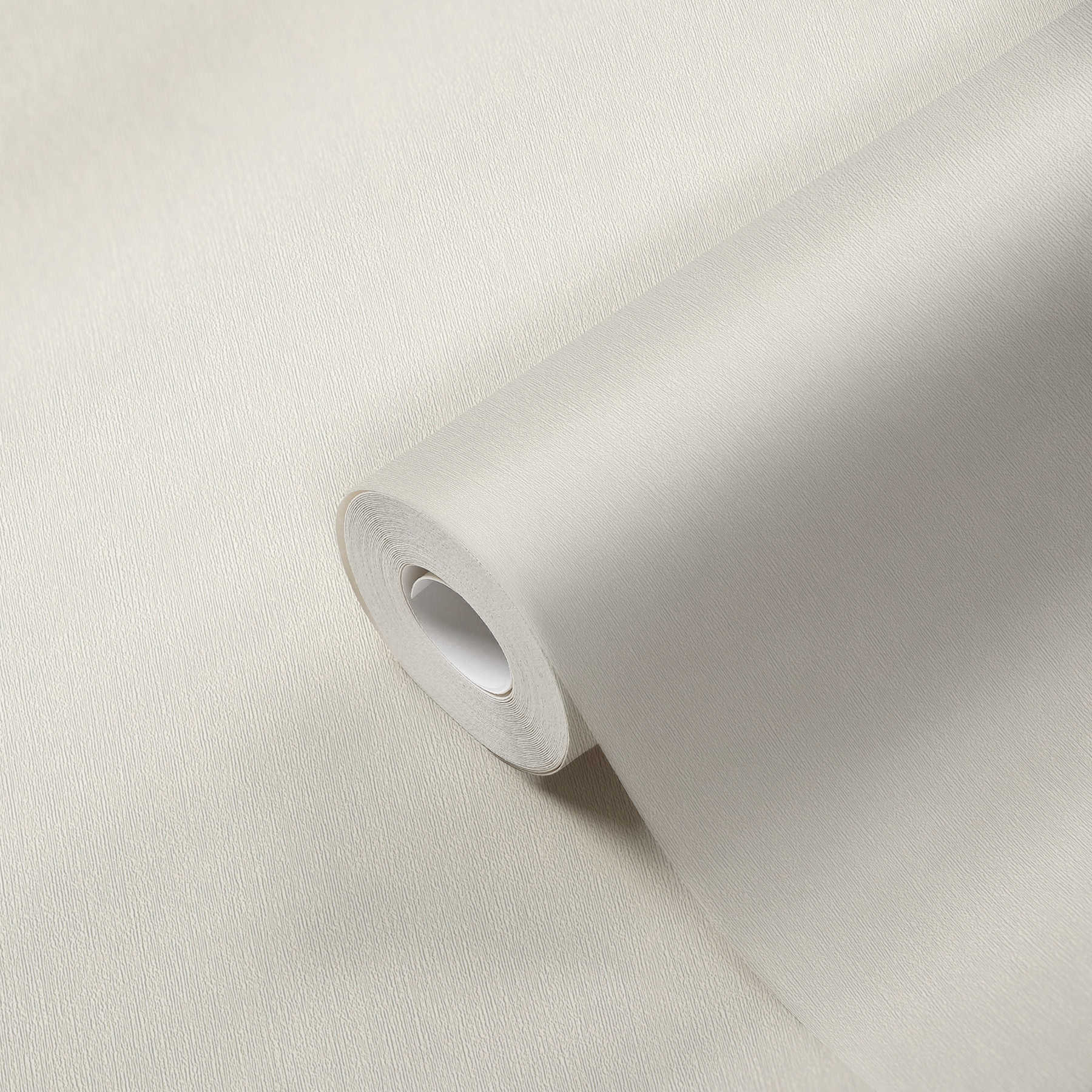             Light premium wallpaper with textile structure mottled - cream
        