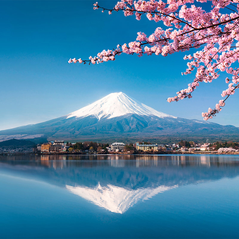 Fotomural Volcán Fuji en Japón - tejido no tejido liso de alta calidad

