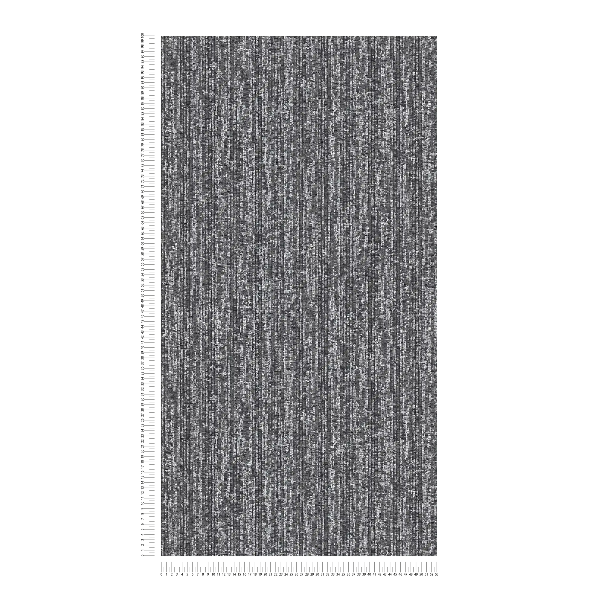             Papier peint noir avec aspect tissé & couleur métallique - noir, métallique
        