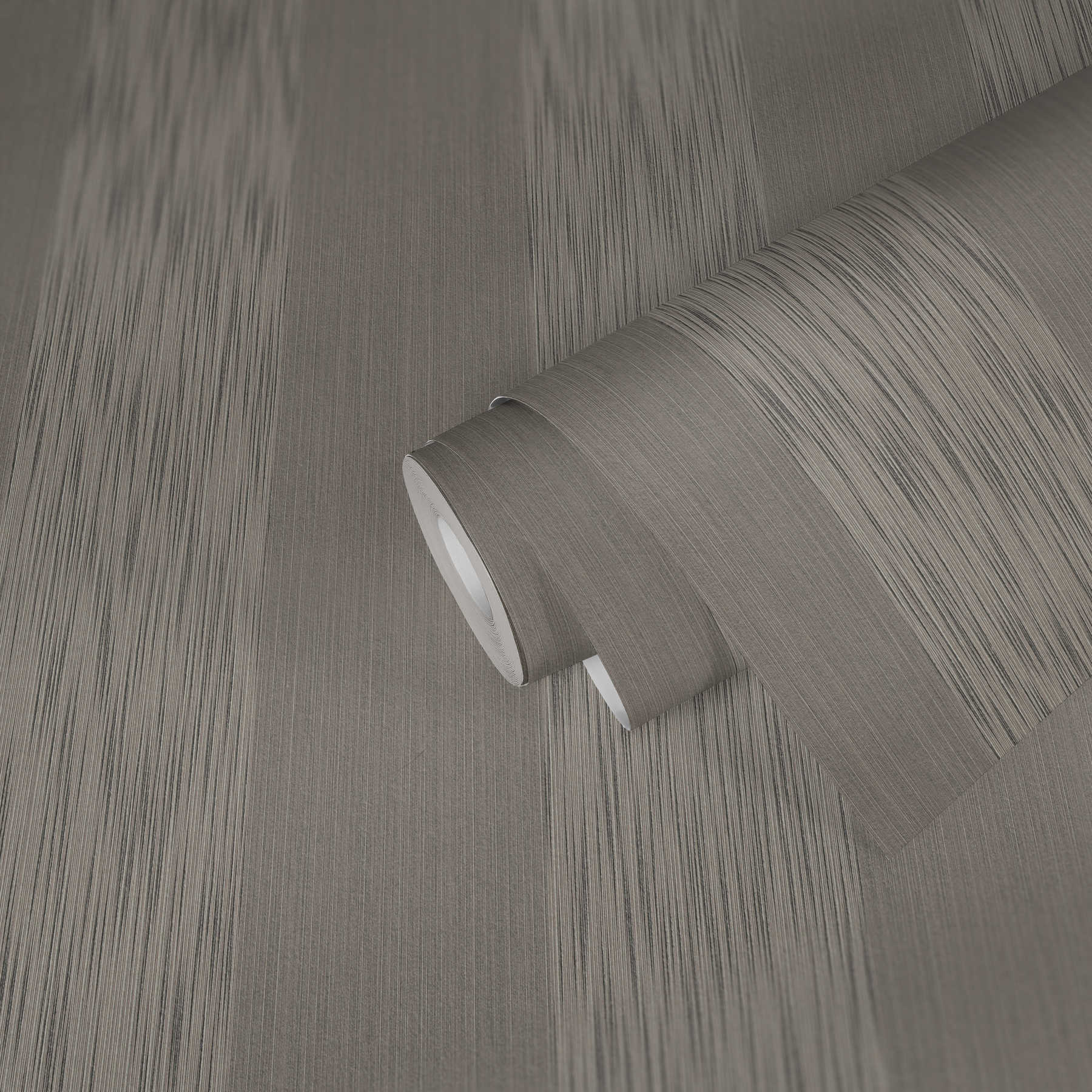             Melange stripes wallpaper with texture effect - grey
        