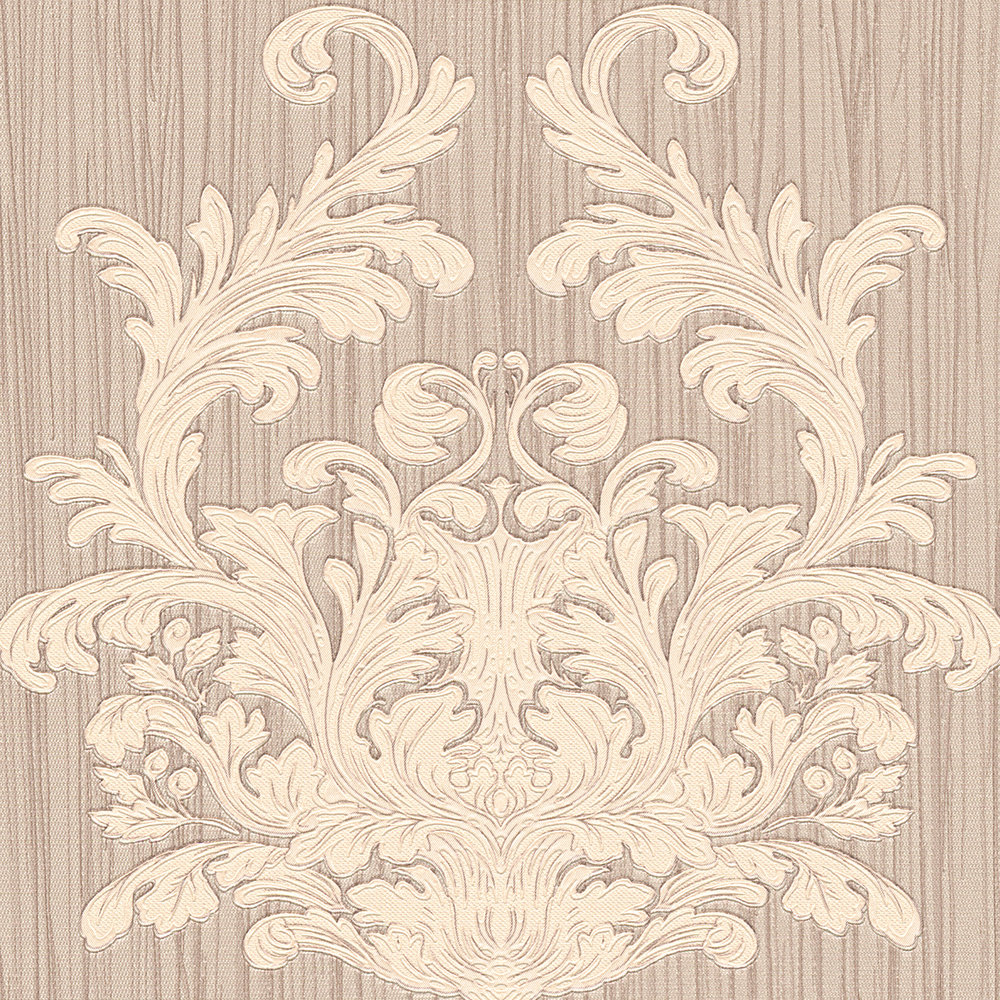             Melange ornament wallpaper with metallic design & texture pattern - Metallic
        