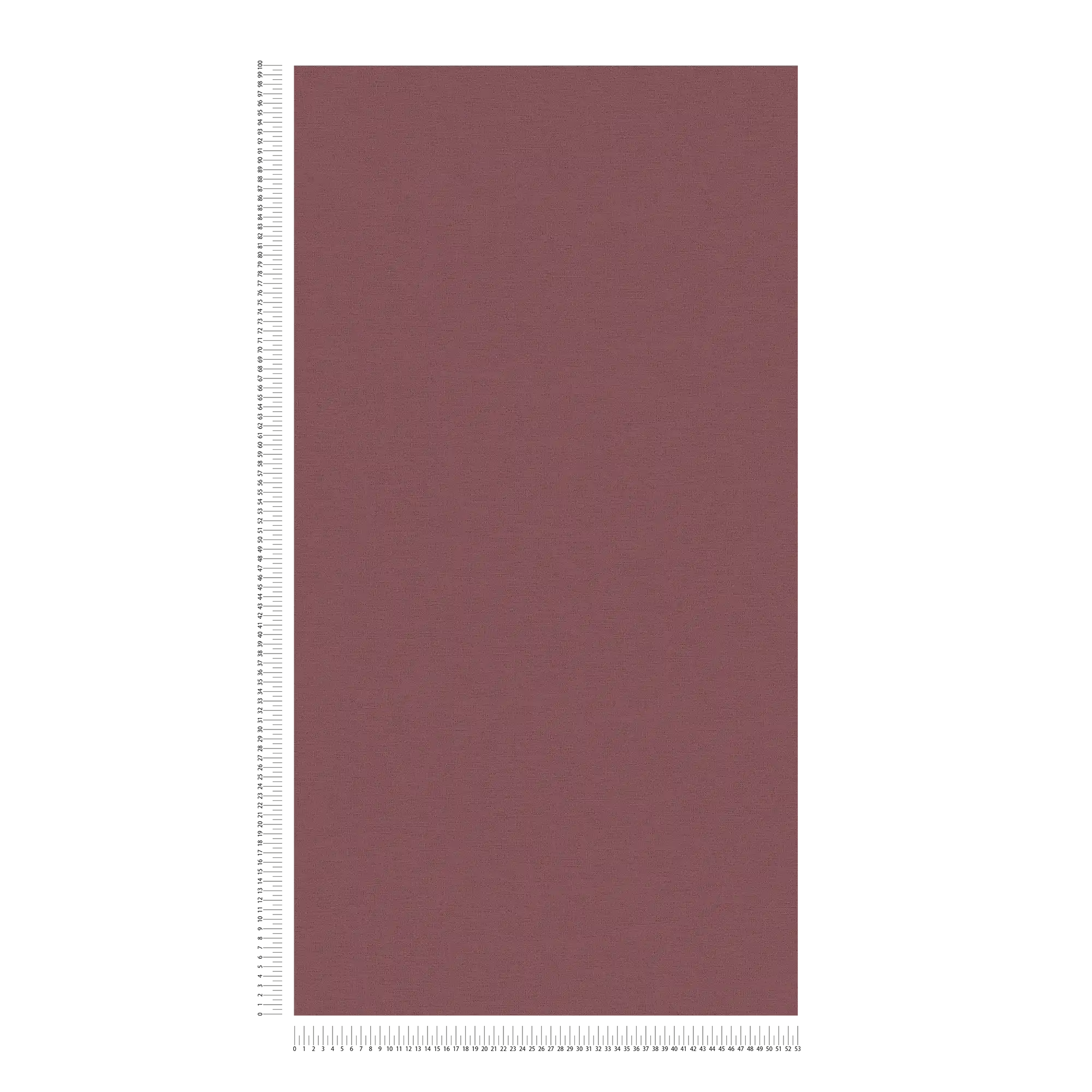             Papel pintado liso rojo burdeos con óptica textil
        
