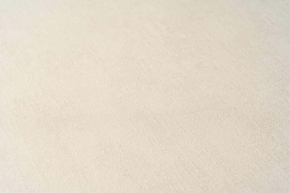             Papier peint blanc crème avec aspect textile & effet chatoyant - beige
        