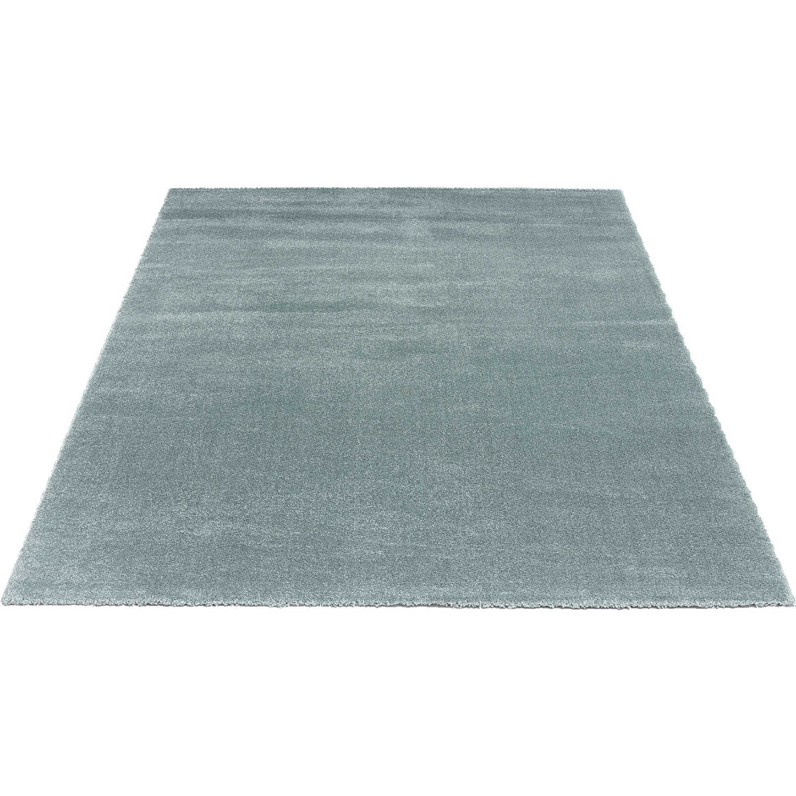 Simple short pile carpet in blue - 290 x 200 cm
