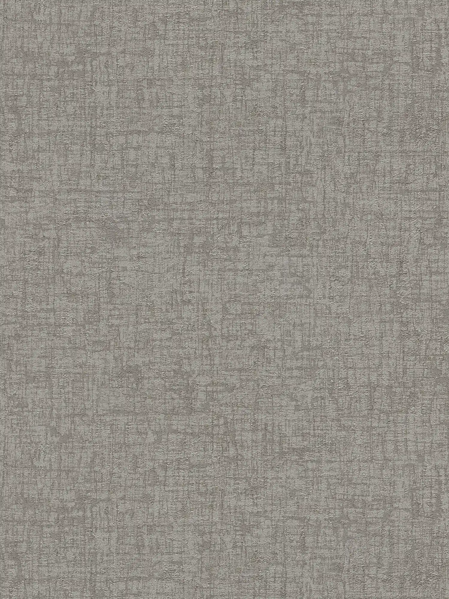papier peint en papier intissé avec structure aspect textile - gris, gris foncé
