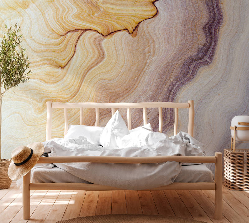             Photo wallpaper marble with grain & quartz look - Colorful
        
