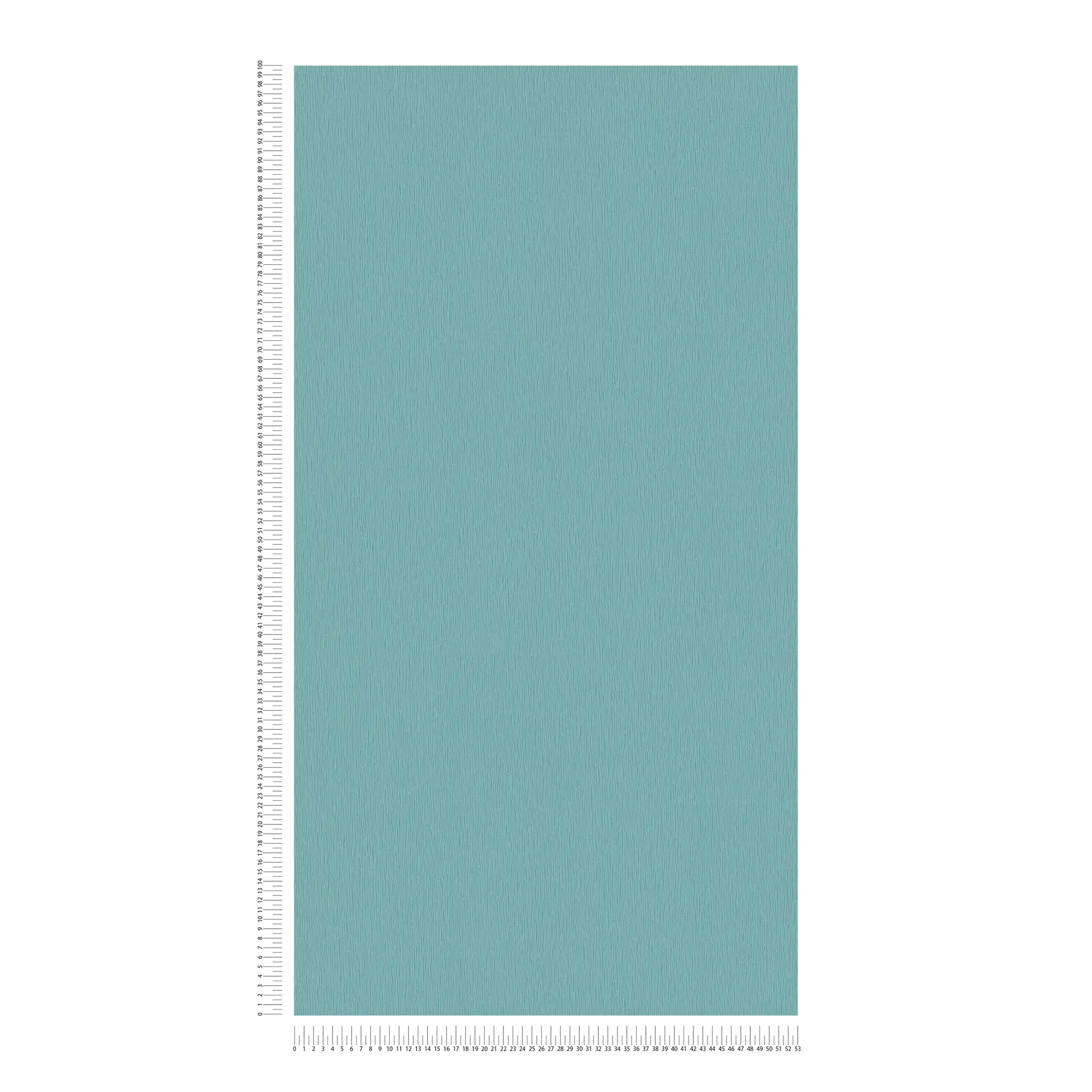             Non-woven wallpaper turquoise with natural tone-on-tone texture pattern - blue, green
        