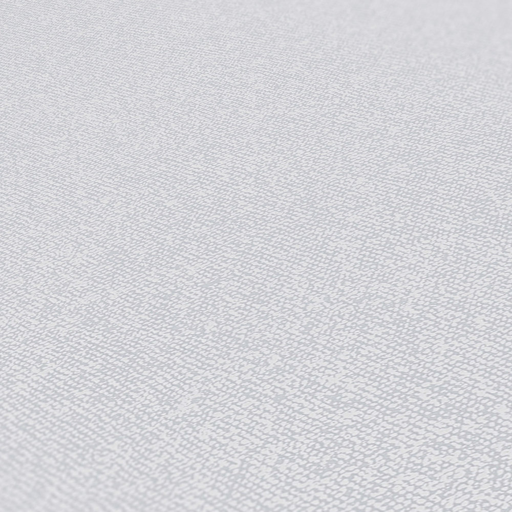             Plain wallpaper with linen look, textured - blue, grey
        