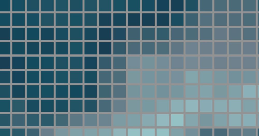             Mosaic 1 - Batik Mosaic as Highlight Wallpaper - Blue, Turquoise | Matt Smooth Non-woven
        