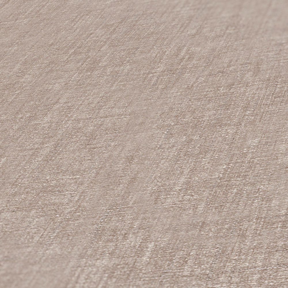             Non-woven wallpaper taupe with fabric texture & textile effect
        