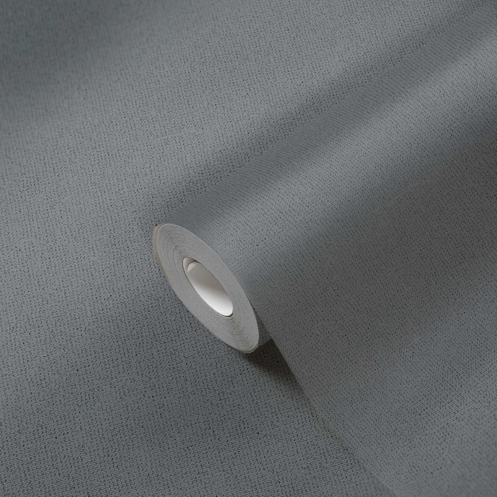             Papel pintado escandinavo liso en estructura mate y lino - gris oscuro
        
