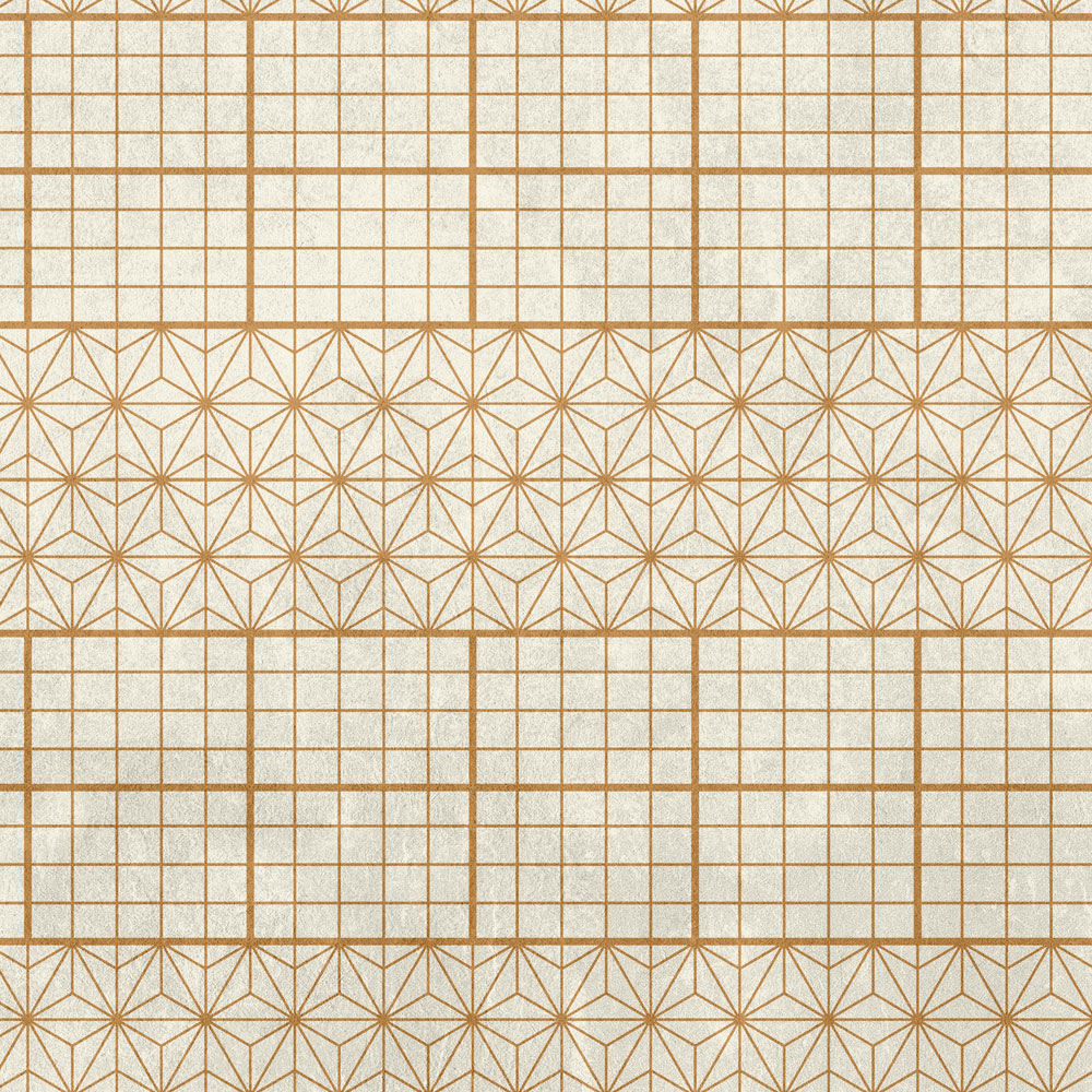             Aviary 4 - Beige photo wallpaper golden decor in vintage style
        