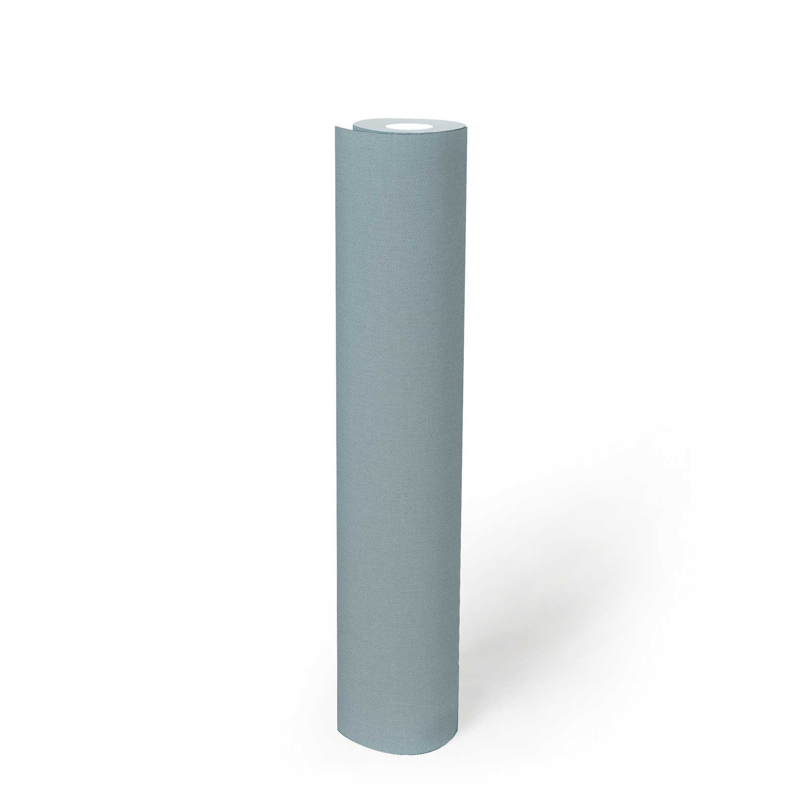             Papier peint bleu-gris avec structure tissée & peinture mate - bleu
        