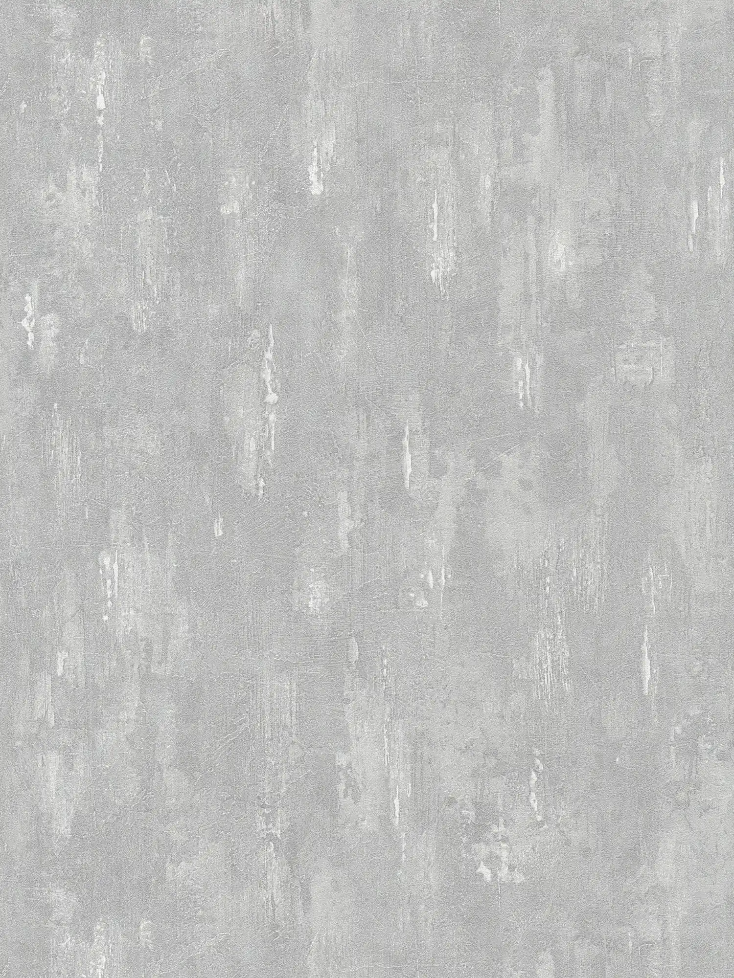 Papel pintado con estructura de yeso, aspecto de hormigón y degradado de color - gris
