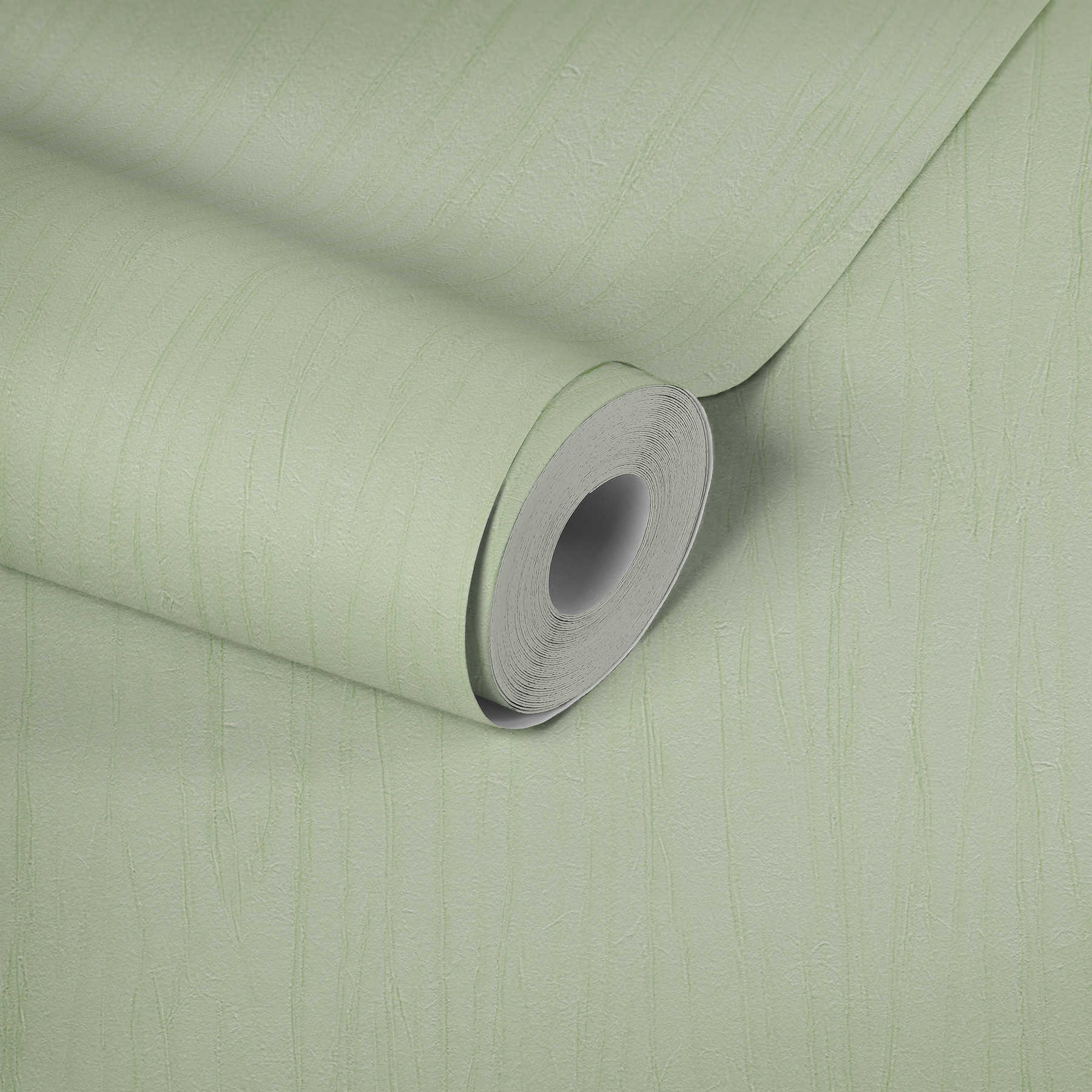             Papier peint intissé Crush texturé & effet métallique - vert
        