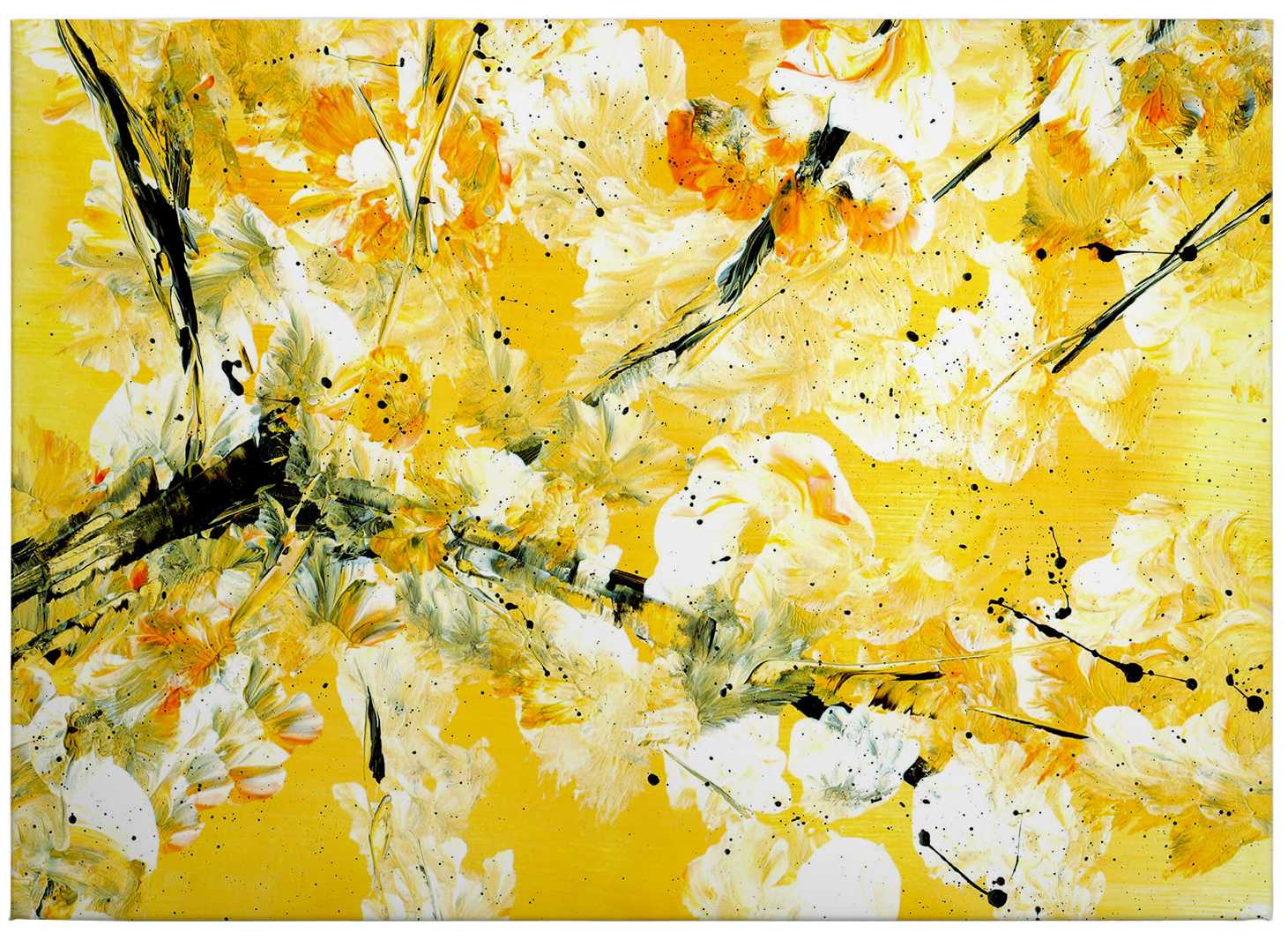             Niksic Canvas schilderij abstract schilderij - 0.70 m x 0.50 m
        