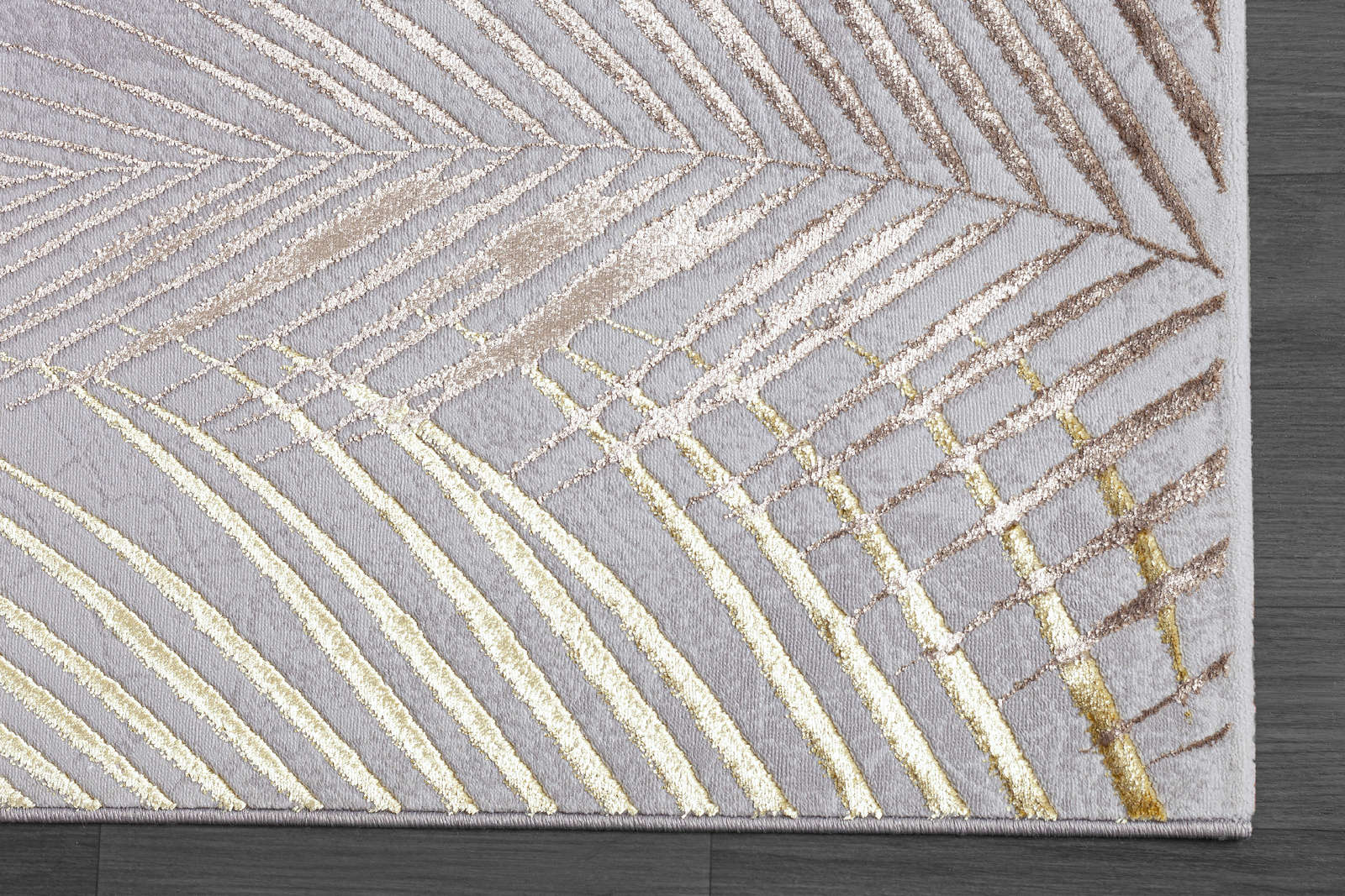             Knuffelzacht hoogpolig tapijt in grijs als loper - 290 x 200 cm
        