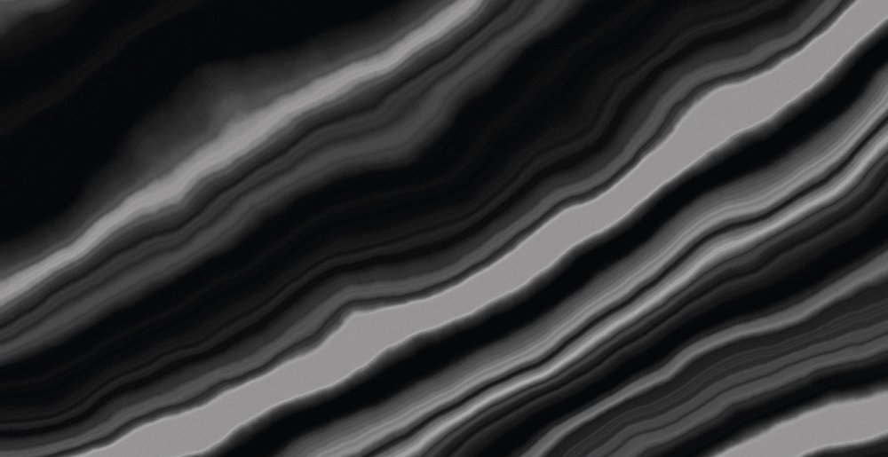             Onyx 1 - Sección transversal de un mármol ónice como papel pintado fotográfico - negro, blanco | nácar liso vellón
        