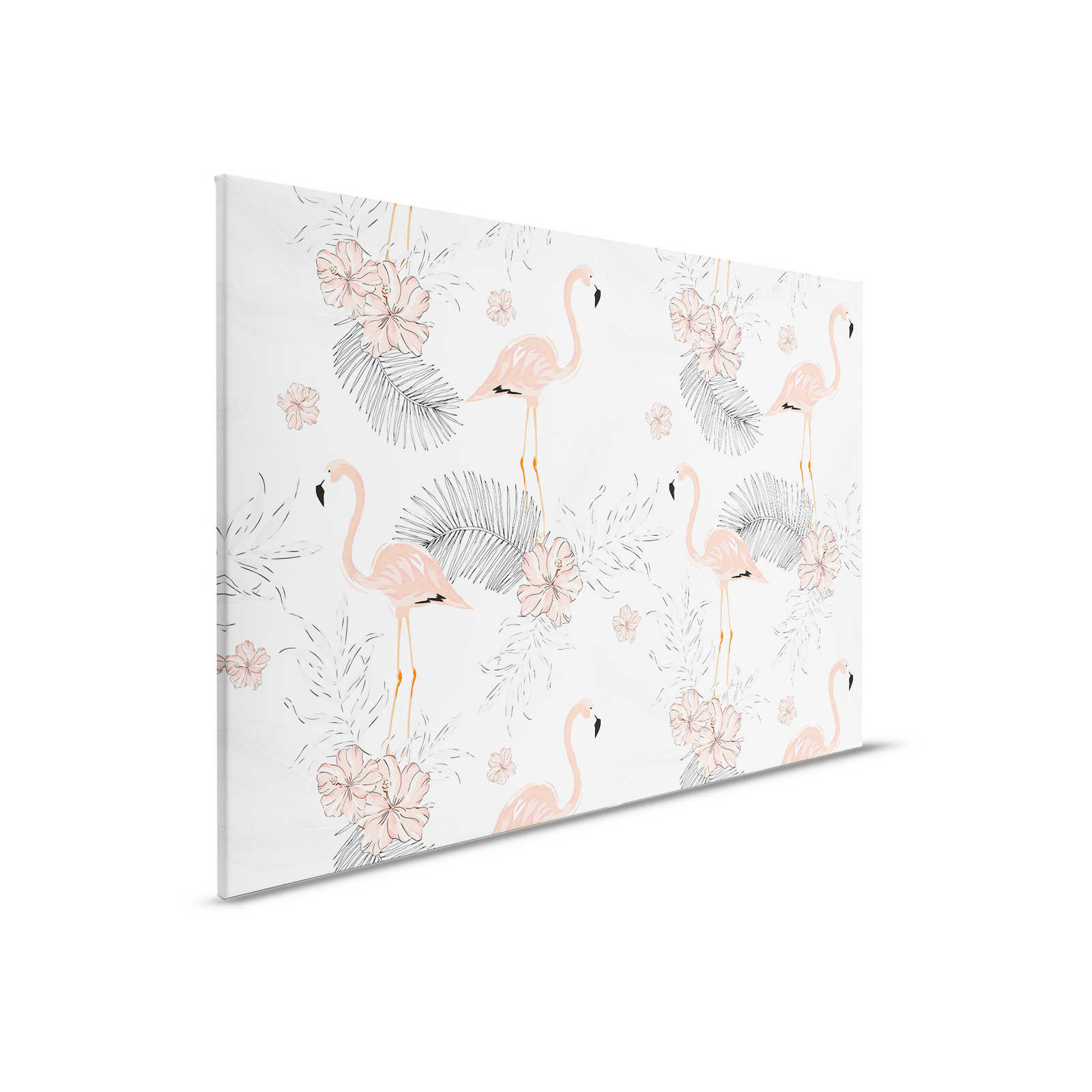         Canvas Flamingos & Tropical Plants - 0.90 m x 0.60 m
    