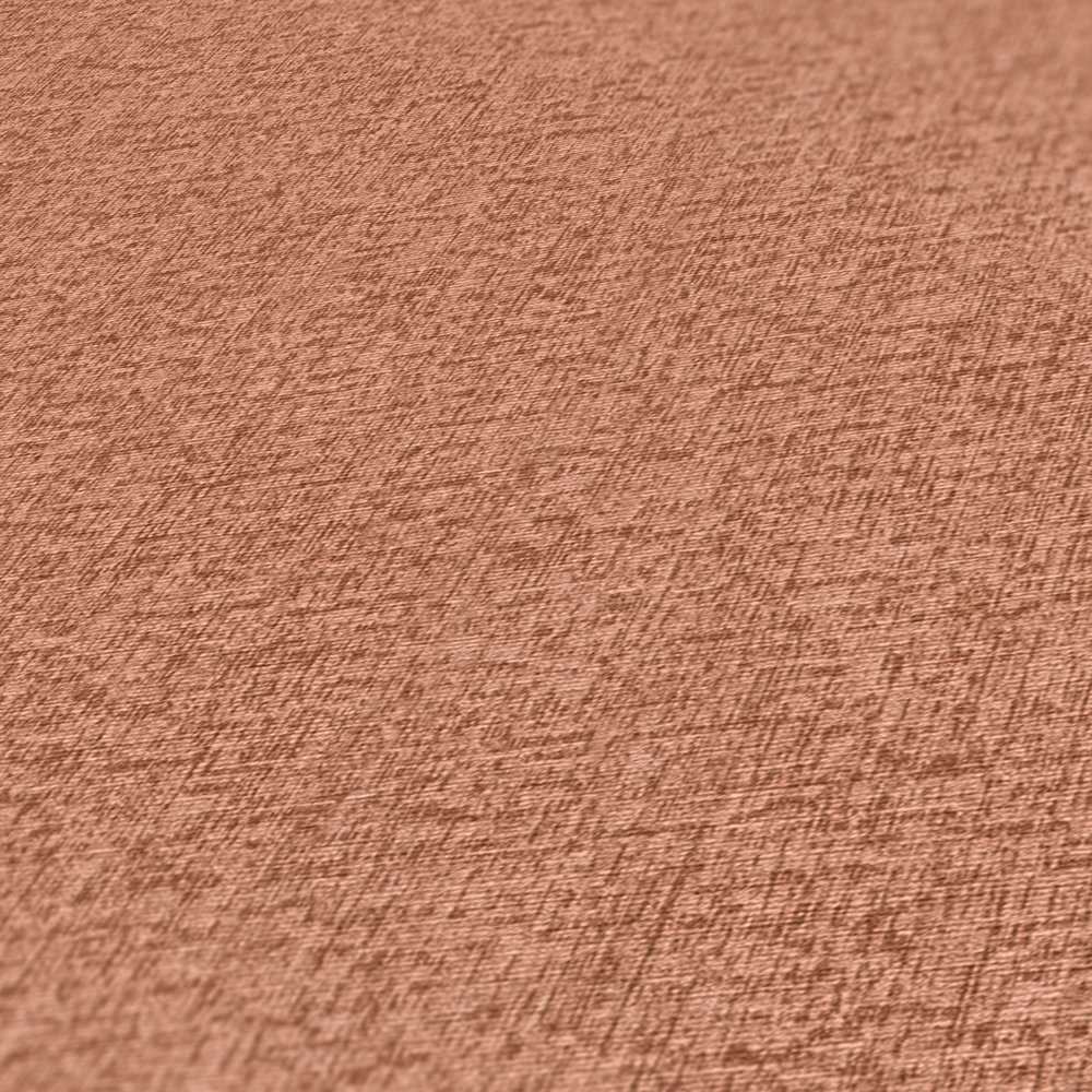             Plain non-woven wallpaper with fabric structure, matt - red, orange
        