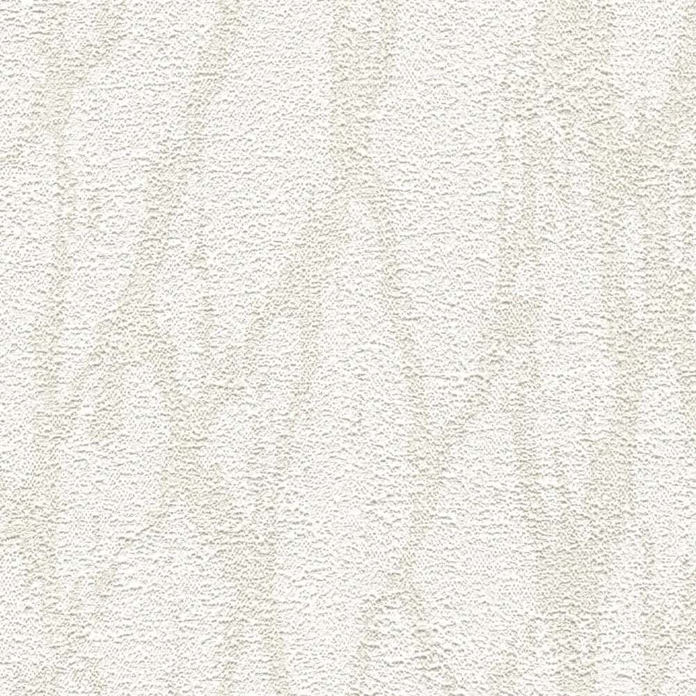             Non-woven wallpaper with abstract lines pattern - white, beige, cream
        