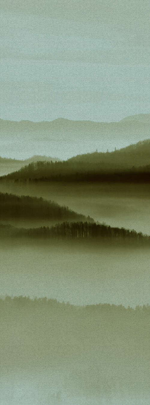             Horizon Panels 3 - Natura qualita consistenza in cartone, pannello di carta da parati Foresta mistica - Beige, Verde | Panno liscio perlato
        