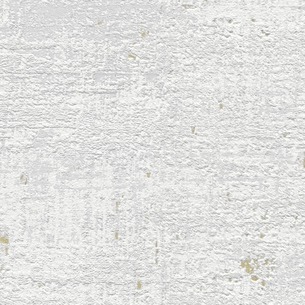             Non-woven wallpaper with metallic effects - grey, cream, gold
        