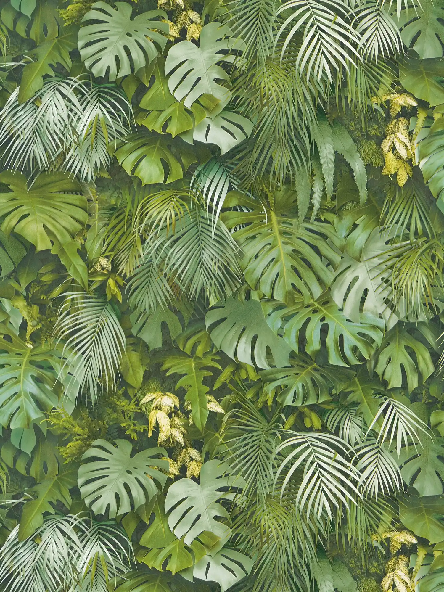 Self-adhesive wallpaper | jungle pattern in 3D look - green
