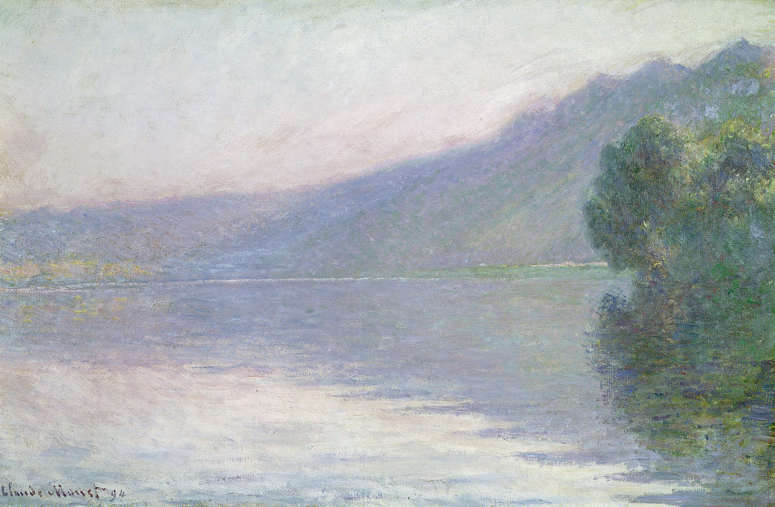             Papier peint panoramique "La Seine à PortVillez" de Claude Monet
        