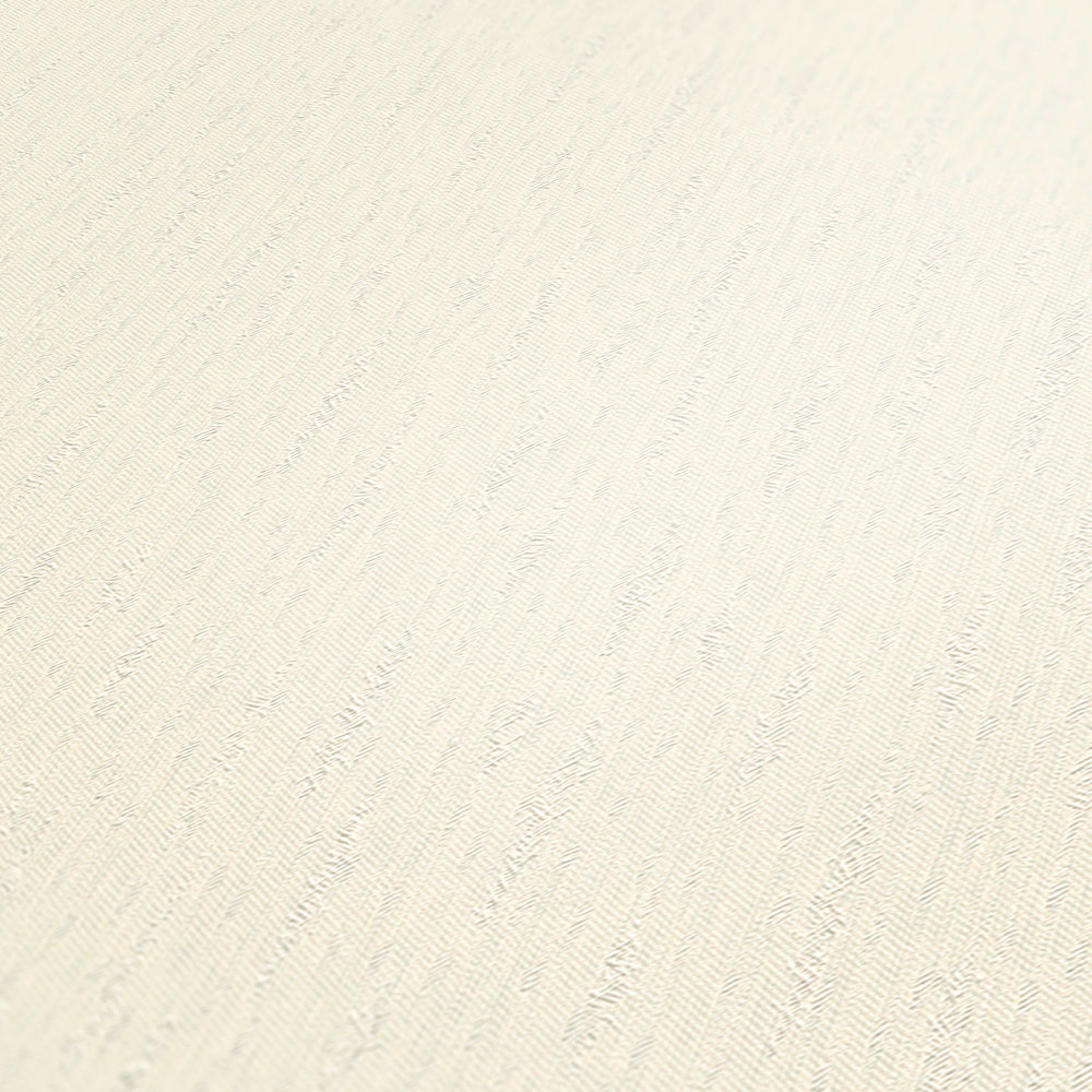             Plain non-woven wallpaper with texture design - metallic, white
        