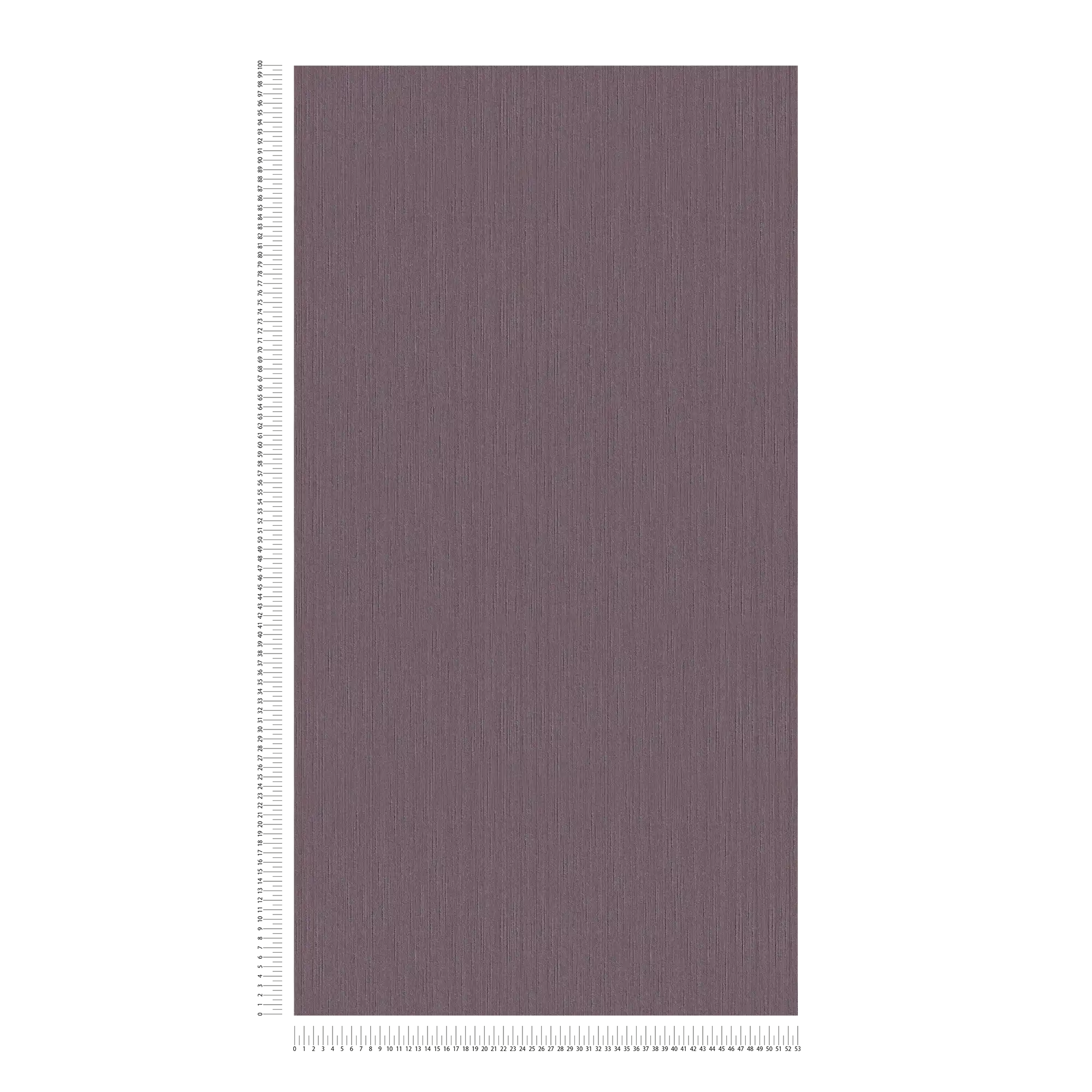             Carta da parati color malva scuro con struttura naturale - viola, porpora
        