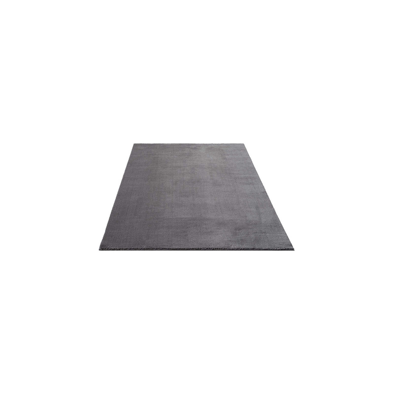 Fluffy high pile carpet in anthracite - 170 x 120 cm
