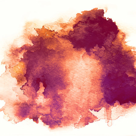 Watercolour stain red gradient mural
