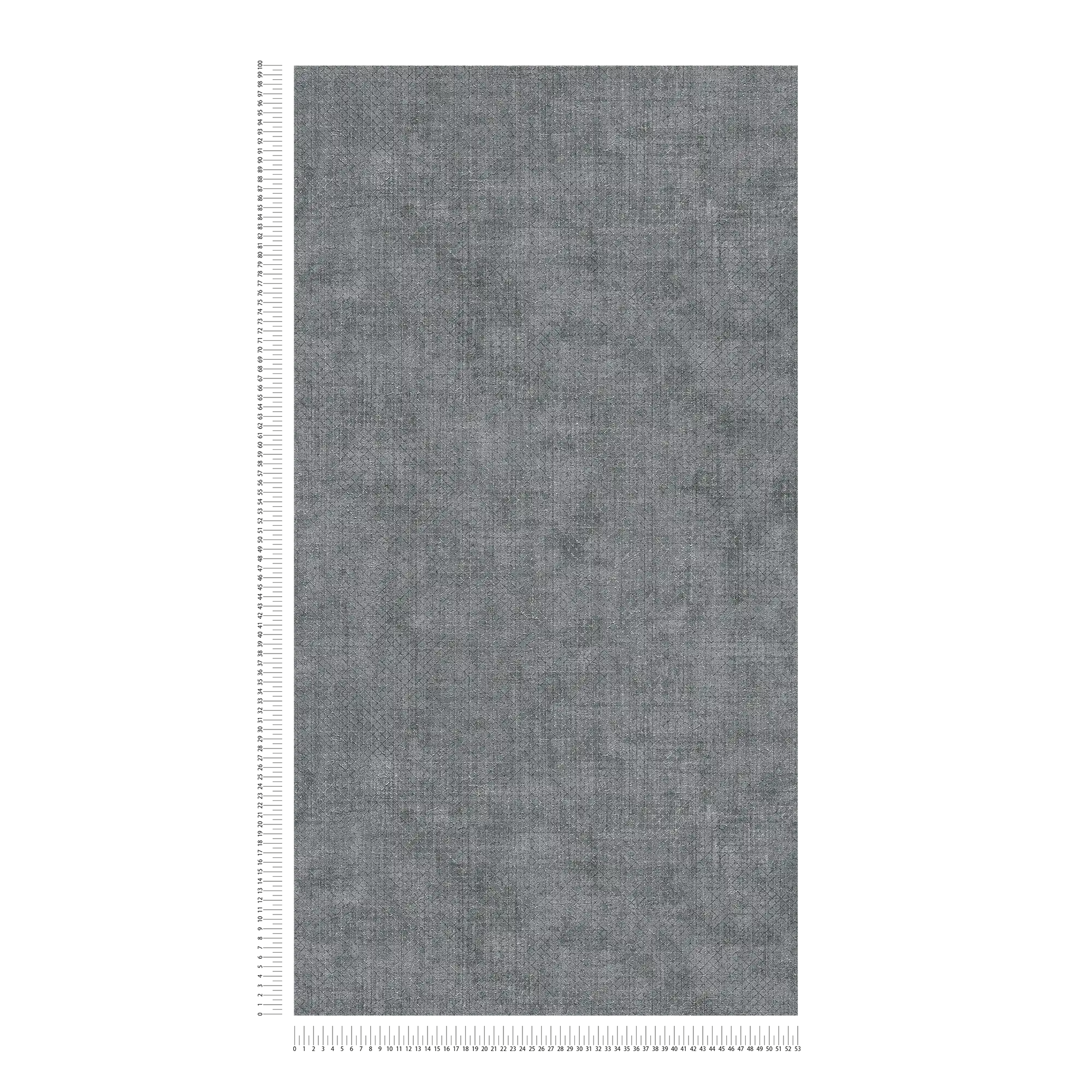             Dark grey mottled wallpaper with metallic line pattern
        