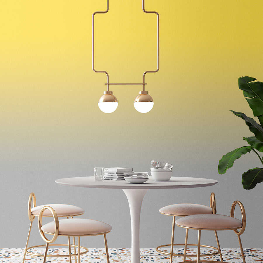         Colour Studio 1 - photo wallpaper yellow & grey trend colours ombre effect
    