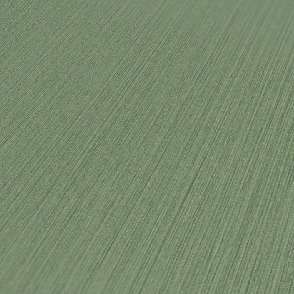            Papel pintado verde liso con efecto textil moteado de MICHALSKY
        