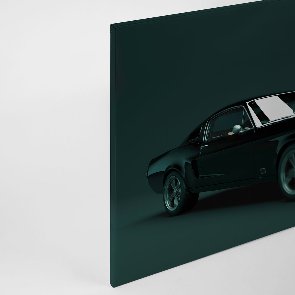             Mustang 2 - Canvas painting, Mustang 1968 Vintage Car - 0.90 m x 0.60 m
        