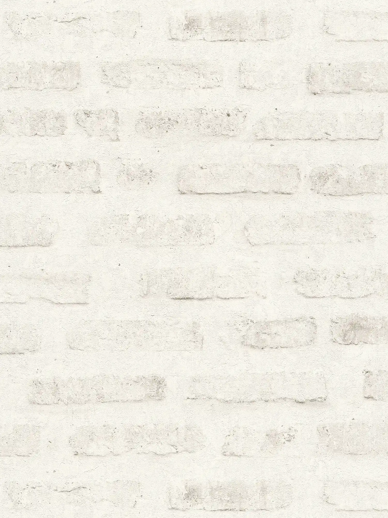 Papel pintado de estilo industrial con aspecto de piedra y motivo de pared - gris, blanco
