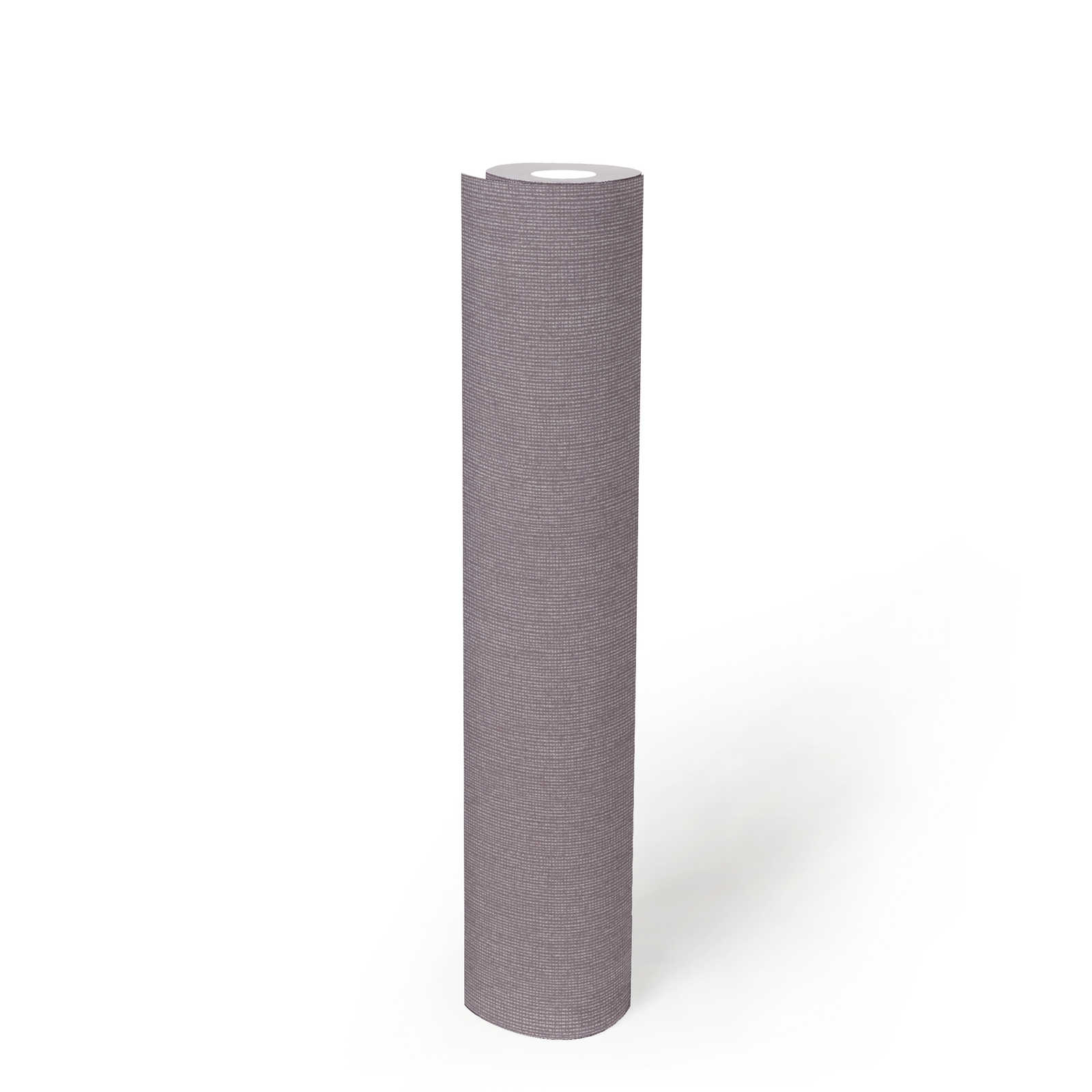             Papier peint brillant avec structure textile & effet chatoyant - violet, gris
        