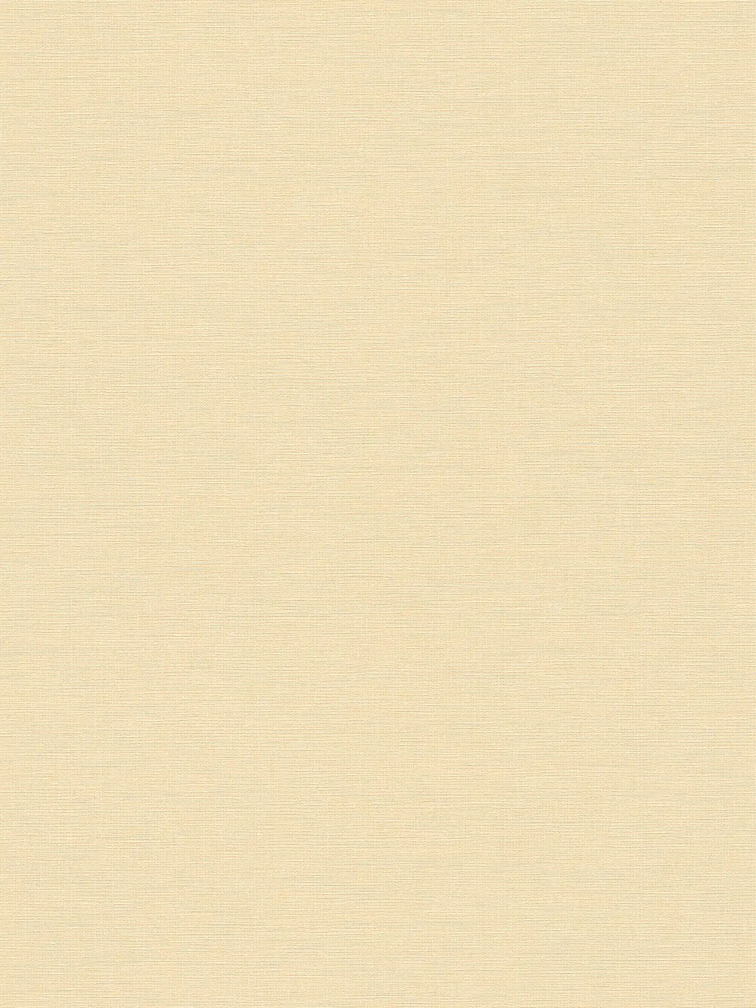 Plain non-woven wallpaper with linen texture - beige
