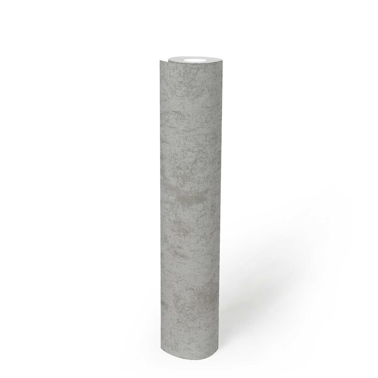             Metal-effect wallpaper smooth glossy - silver, grey, metallic
        
