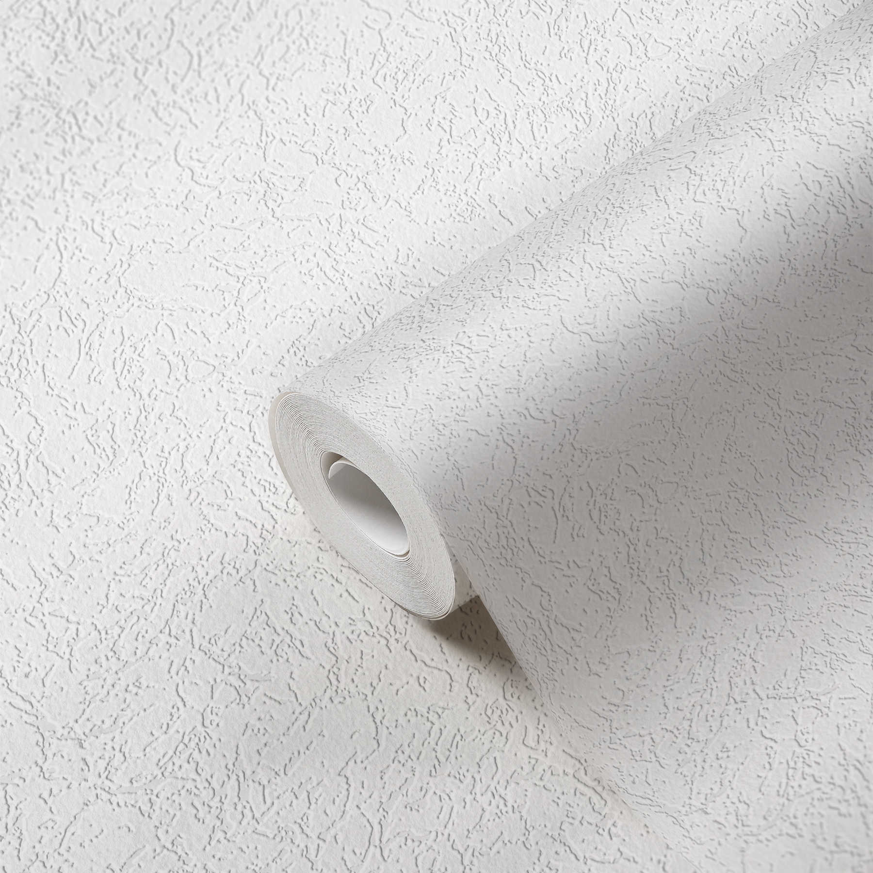             behangpapier roughcast opic zuiver wit met structuureffect - wit
        