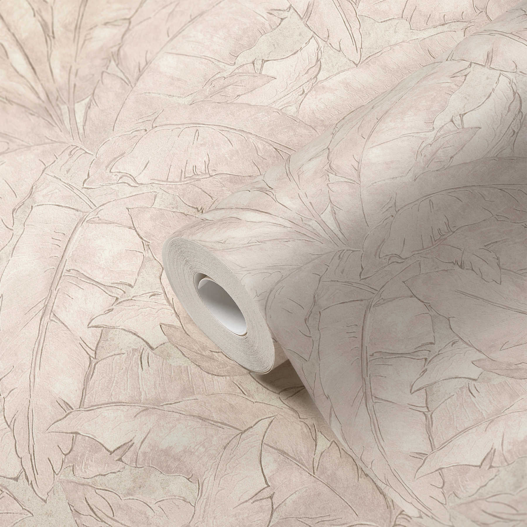             Papier peint jungle avec effet brillant - beige, crème
        