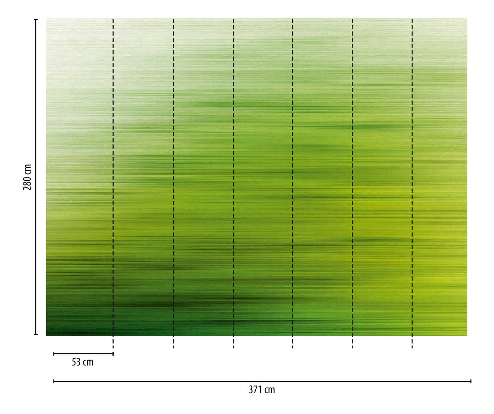             Wallpaper novelty - green motif wallpaper with gradient design
        