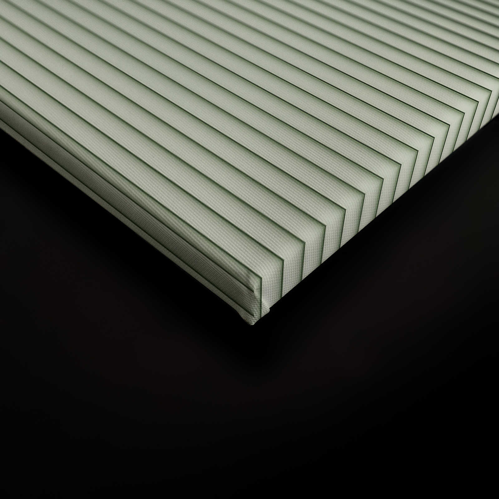             Magic Wall 2 - Green stripes canvas picture with 3D illusion effect - 1,20 m x 0,80 m
        
