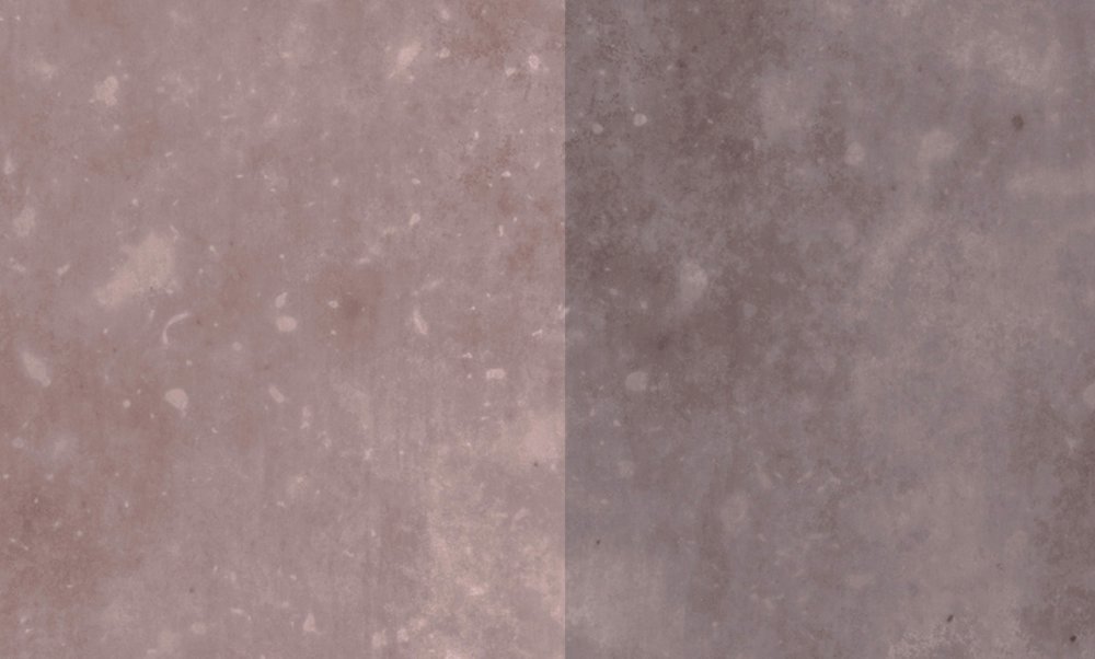             Concrete optics photo wallpaper with stripes - grey, pink
        