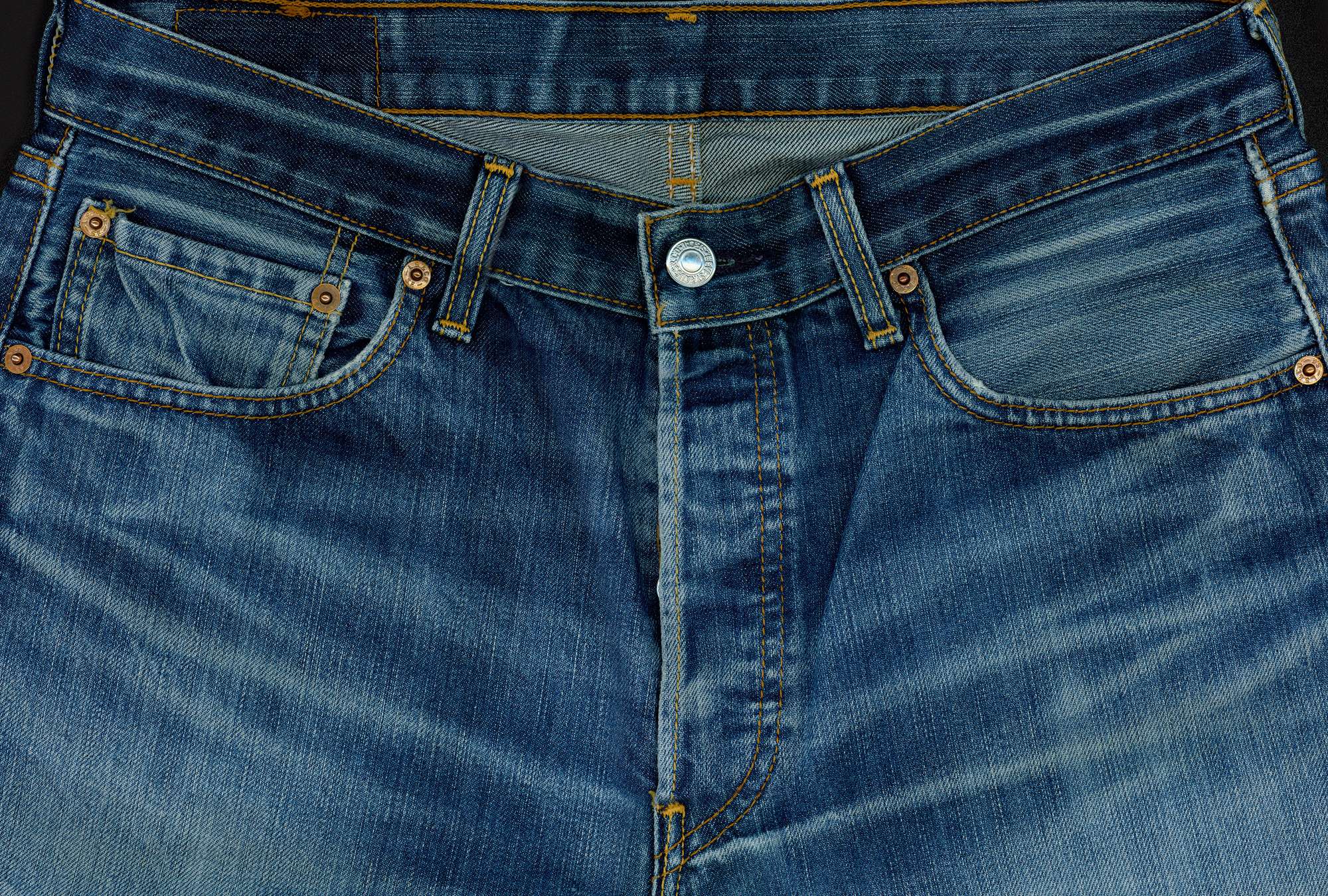             Jeans blue - photo wallpaper Blue Jeans in XXL format
        