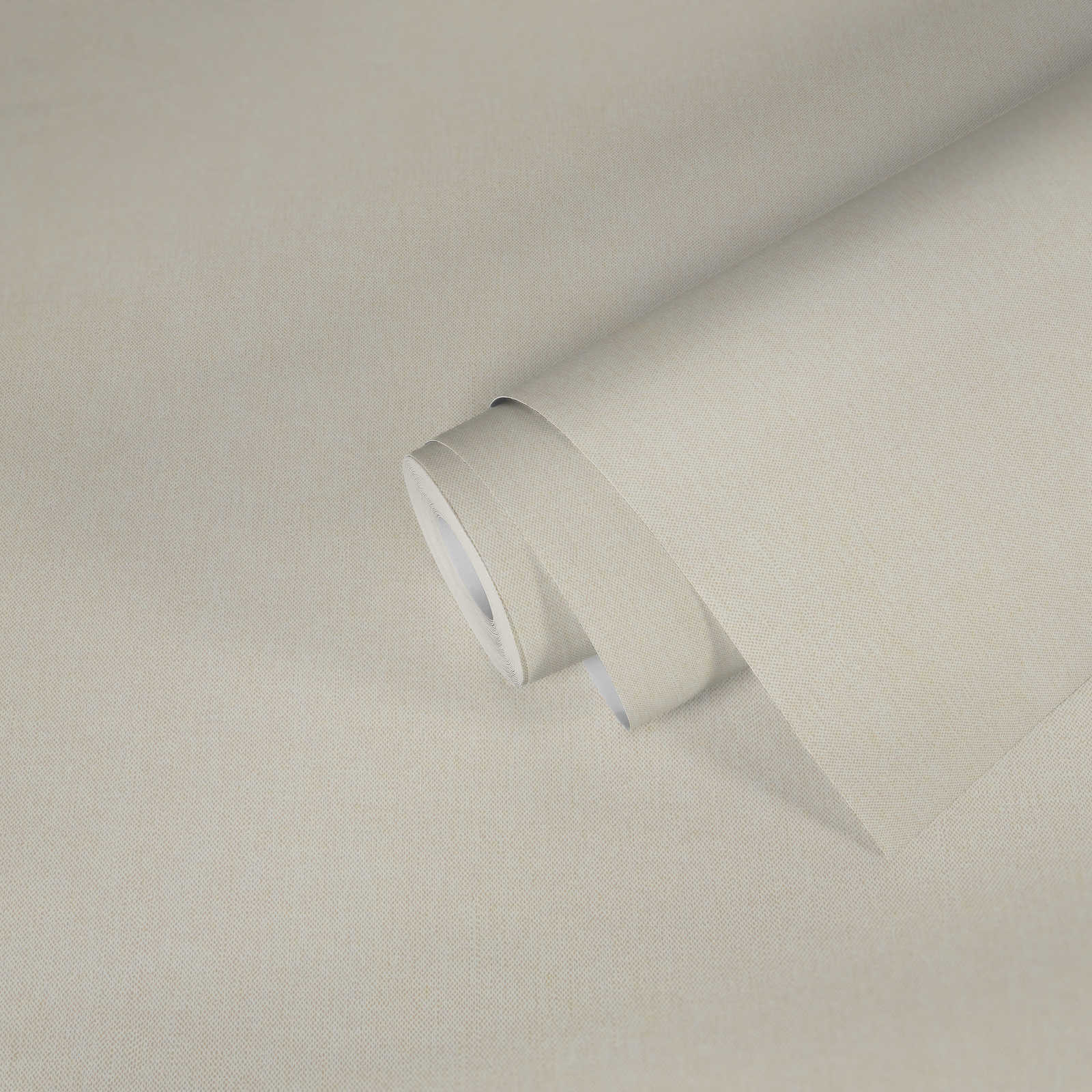             Carta da parati vintage bianca e opaca con struttura tessile - bianco, crema
        