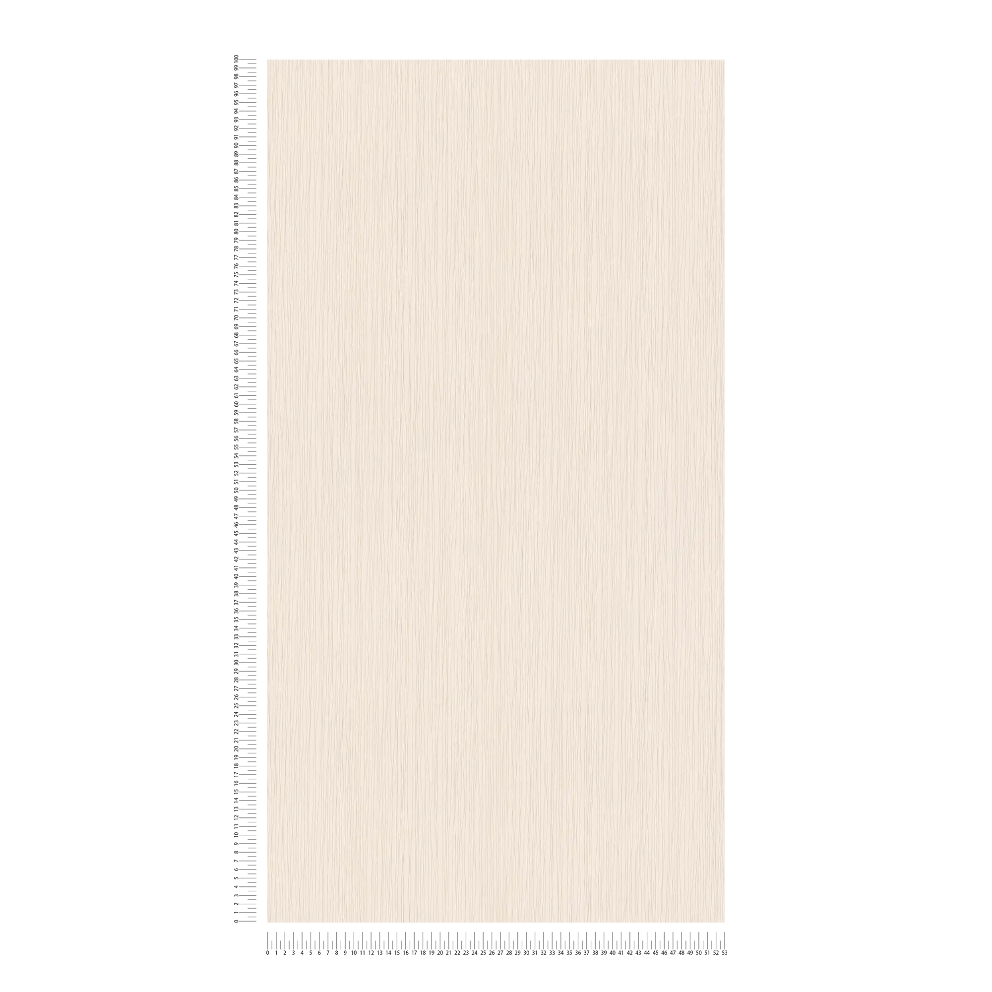             Papel pintado no tejido ligero con diseño de líneas beige y estructura en relieve
        